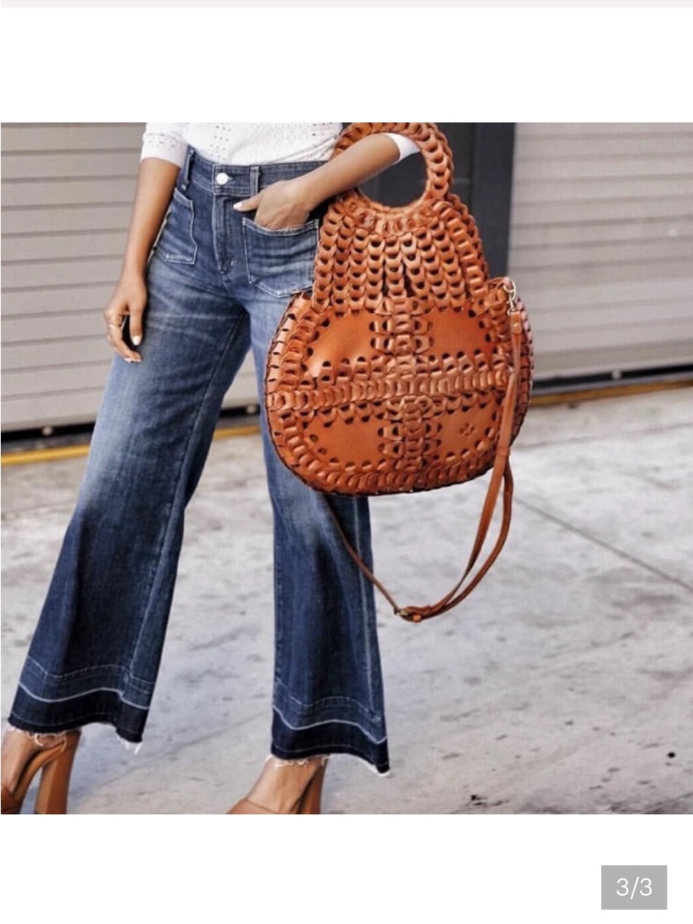 PATRICIA NASH TICCI FLAP-OVER LEATHER CROSSBODY - Picture 7 of 7